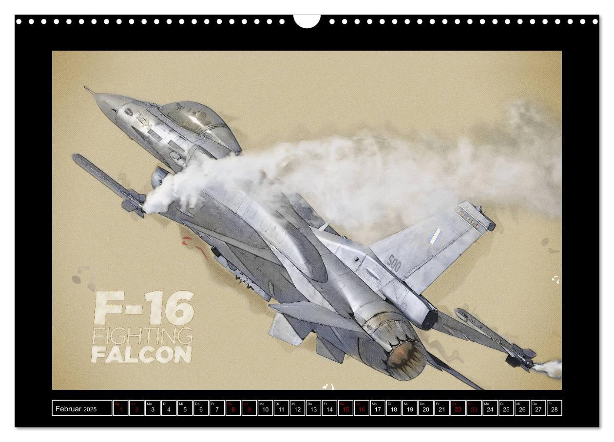 Bild: 9783435325214 | Aero Action Art - Luftfahrt Kunst (Wandkalender 2025 DIN A3 quer),...