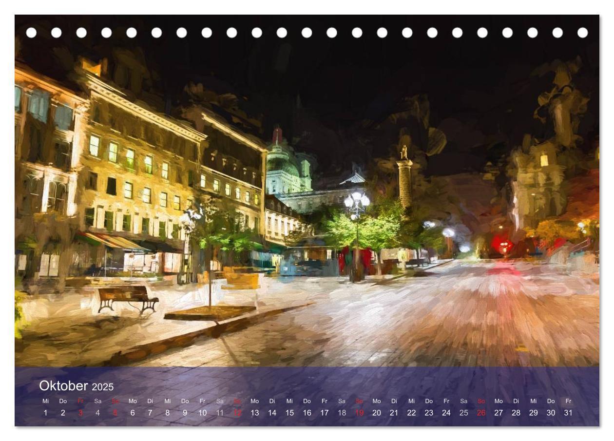 Bild: 9783435509164 | Montreal bei Nacht (Tischkalender 2025 DIN A5 quer), CALVENDO...