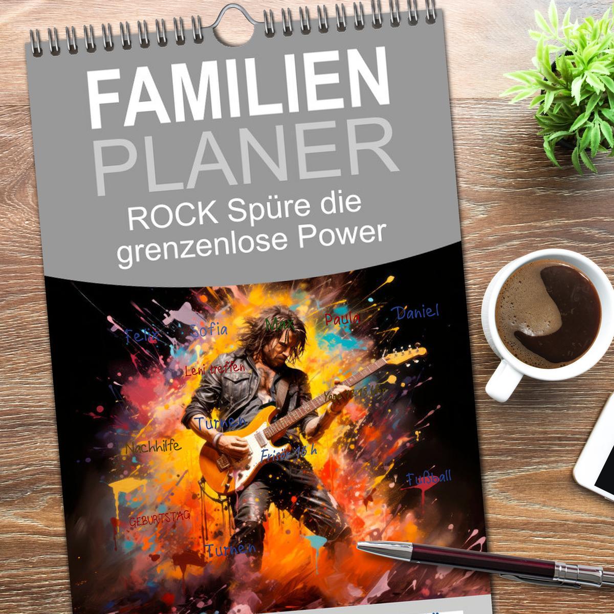 Bild: 9783457090466 | Familienplaner 2025 - ROCK Spüre die grenzenlose Power mit 5...