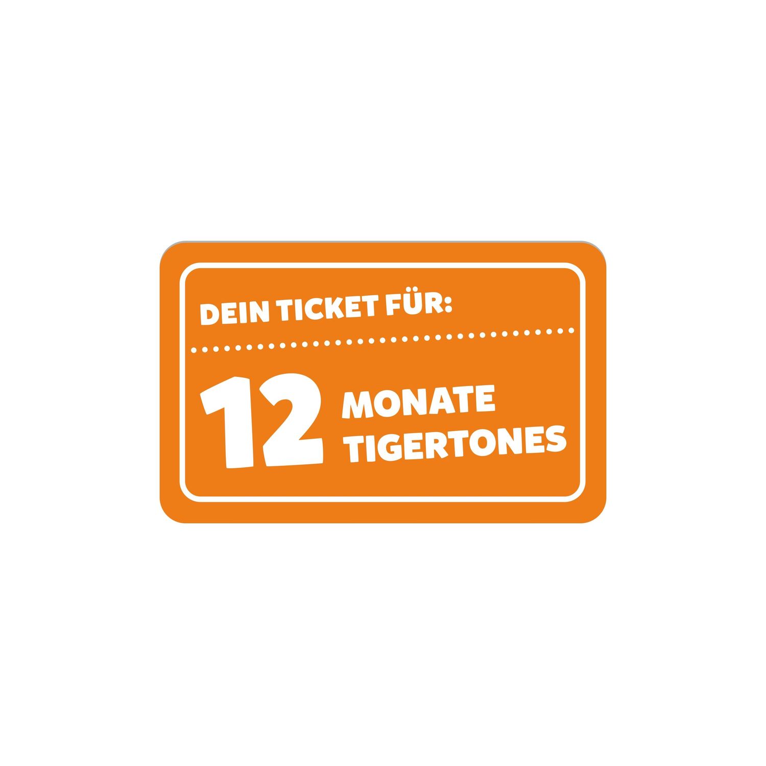 Bild: 4260535486052 | tigermedia tigertones-Ticket NEU 12 Monate Streaming für tigerbox...