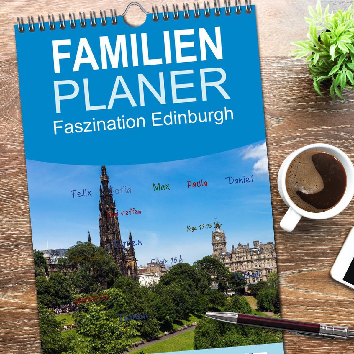 Bild: 9783457111451 | Familienplaner 2025 - Faszination Edinburgh mit 5 Spalten...