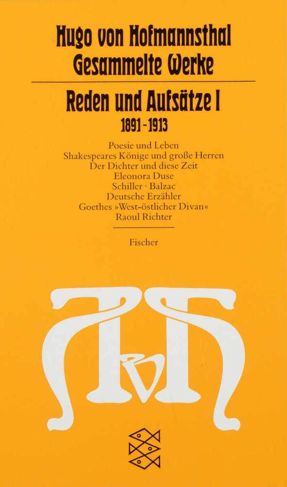 Cover: 9783596221660 | Reden und Aufsätze. Tl.1 | 1892-1913 | Hugo von Hofmannsthal | Buch