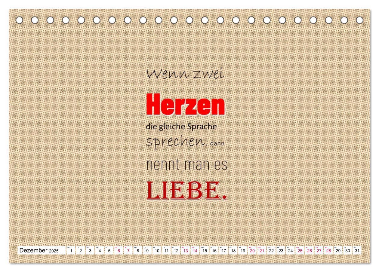 Bild: 9783435124480 | Zitate und Sprüche In Sachen LIEBE (Tischkalender 2025 DIN A5...