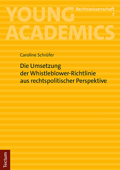 Cover: 9783828849525 | Die Umsetzung der Whistleblower-Richtlinie aus rechtspolitischer...