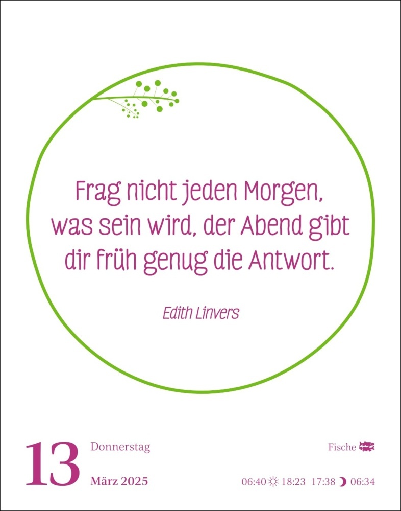 Bild: 9783840034879 | Heute ist dein Tag! Tagesabreißkalender 2025 - 313 positive Zitate...