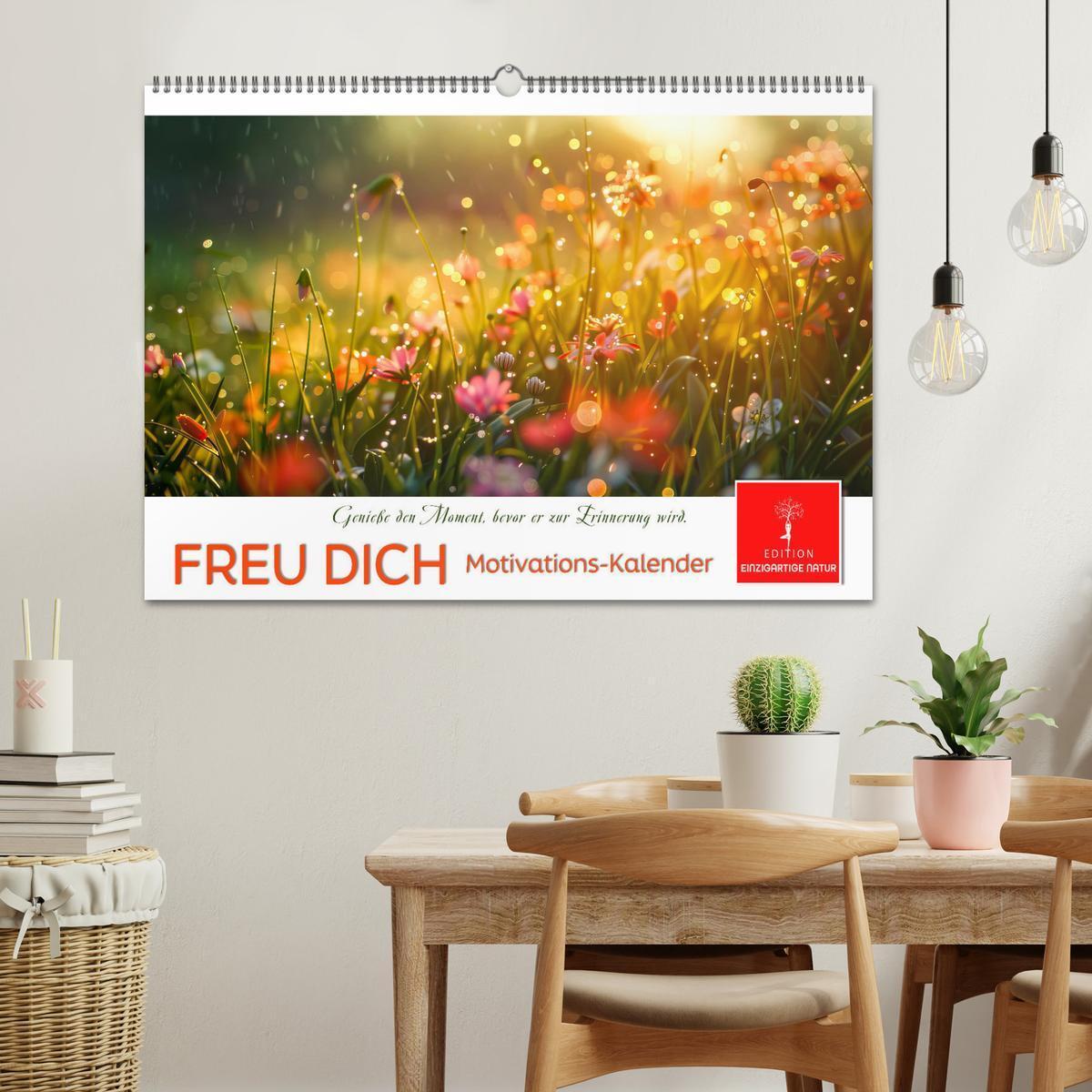 Bild: 9783383814594 | Freu Dich Motivations-Kalender (Wandkalender 2025 DIN A2 quer),...