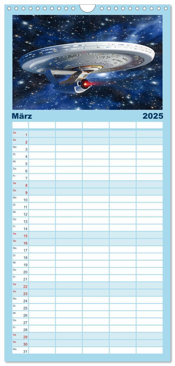 Bild: 9783457153956 | Familienplaner 2025 - Sternenreisen - Ein kosmischer Kalender mit 5...