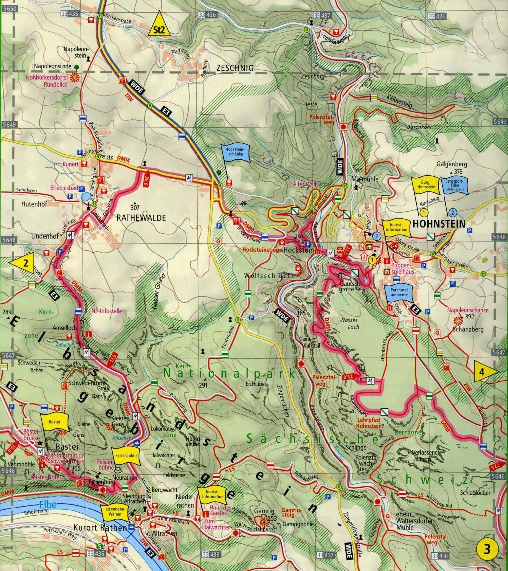 Bild: 9783899204513 | Malerweg Elbsandsteingebirge 1:25 000 | (Land-)Karte | Deutsch | 2010