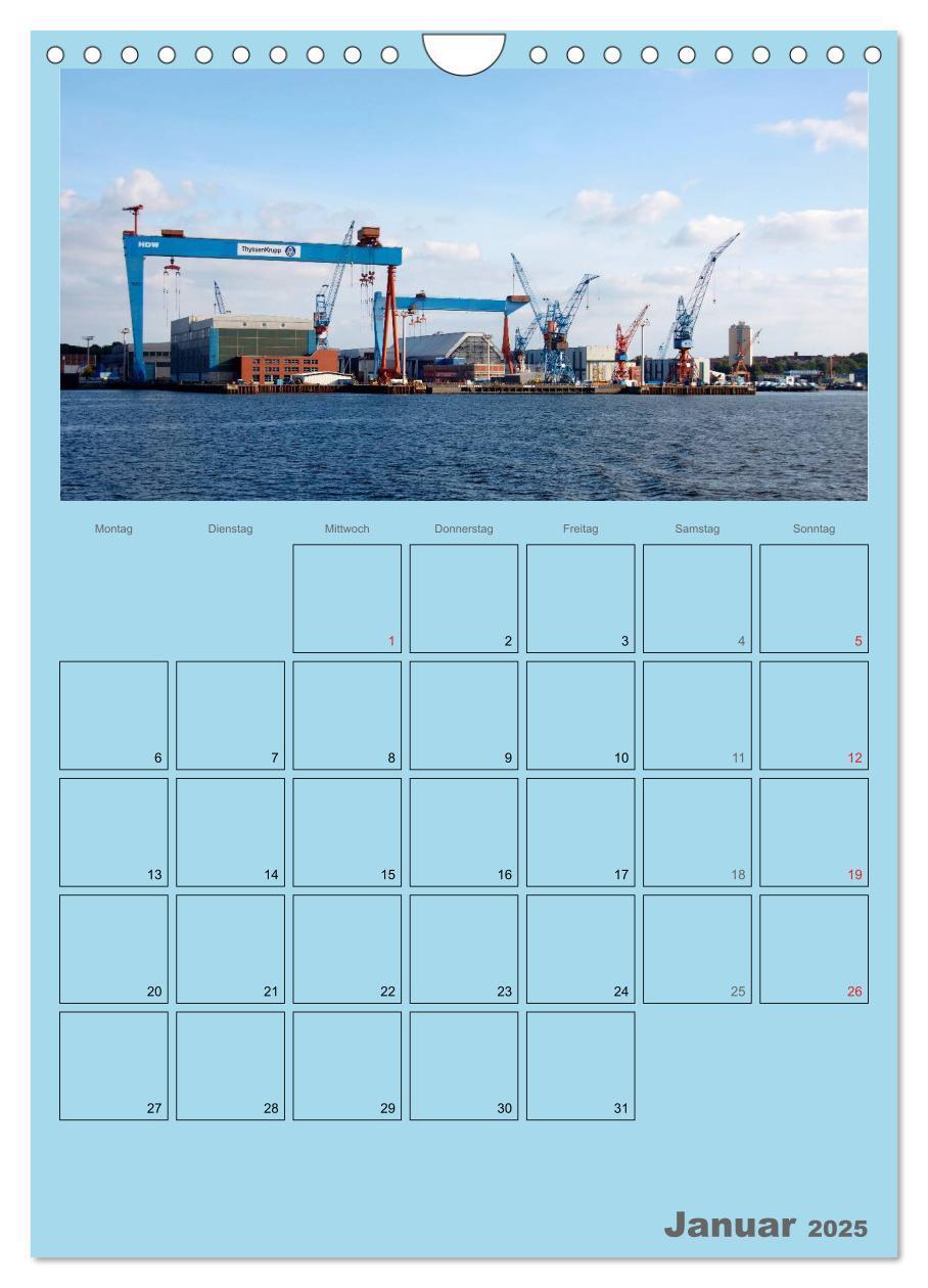 Bild: 9783457069837 | Rund um die Kieler Förde / Planer (Wandkalender 2025 DIN A4 hoch),...