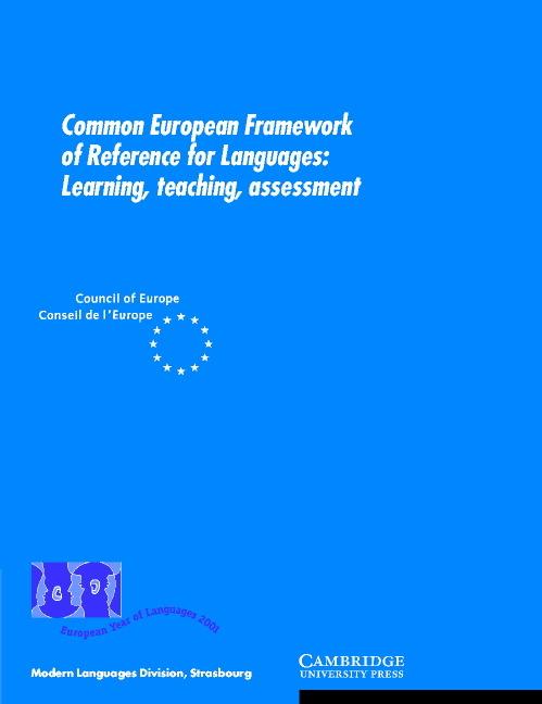 Cover: 9780521005319 | Common European Framework of Reference for Languages | Europe | Buch