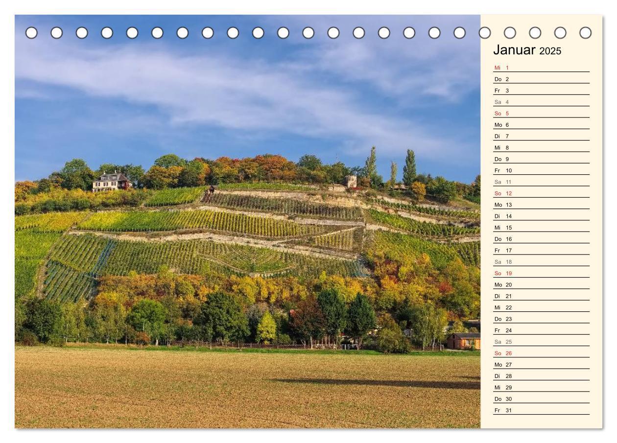 Bild: 9783435506422 | Saale-Unstrut - Region aus Wein und Stein (Tischkalender 2025 DIN...