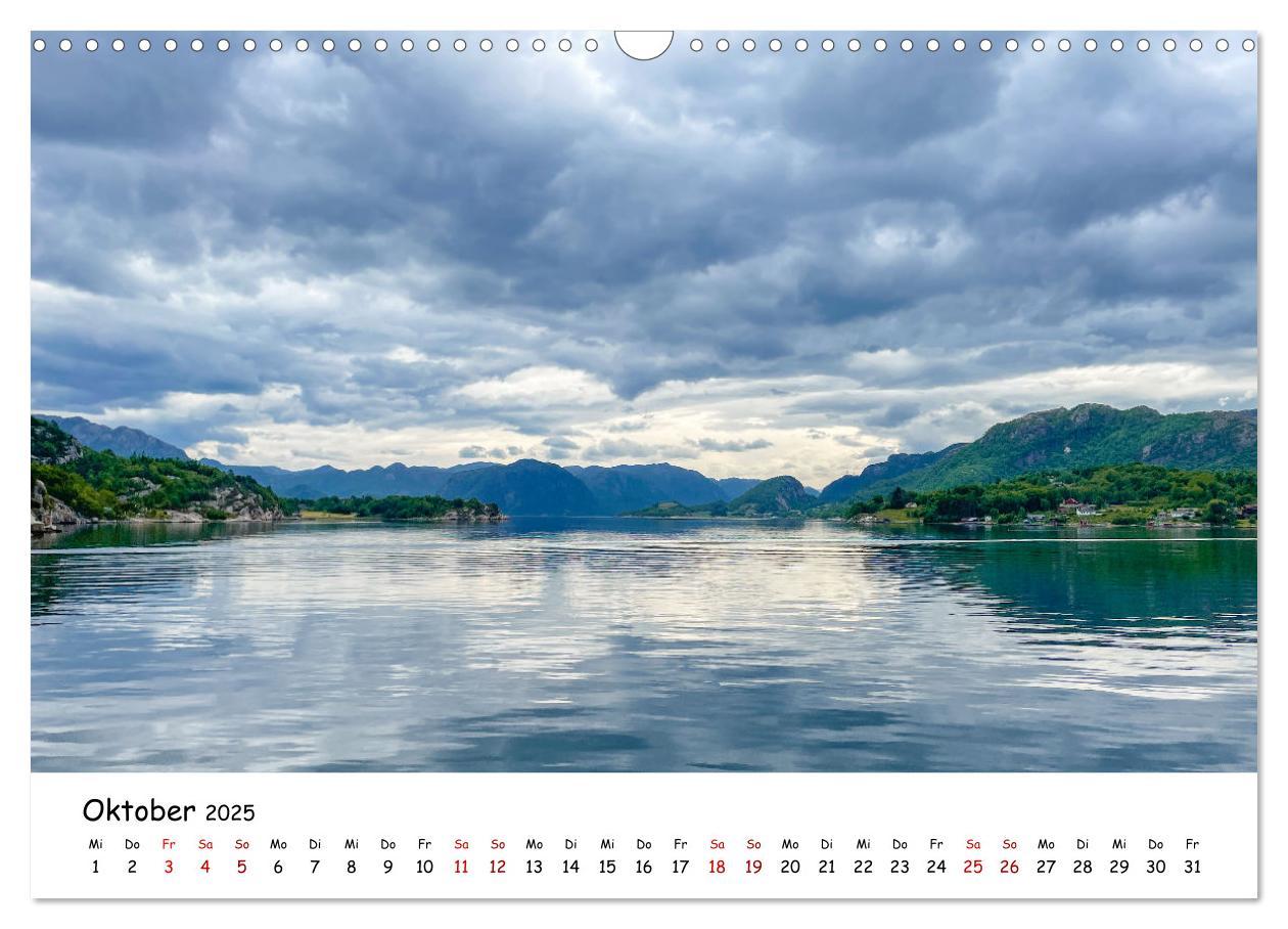 Bild: 9783383930287 | Norwegens wunderschöne Fjorde (Wandkalender 2025 DIN A3 quer),...