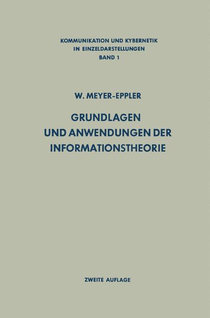 Cover: 9783642491306 | Grundlagen und Anwendungen der Informationstheorie | Meyer-Eppler