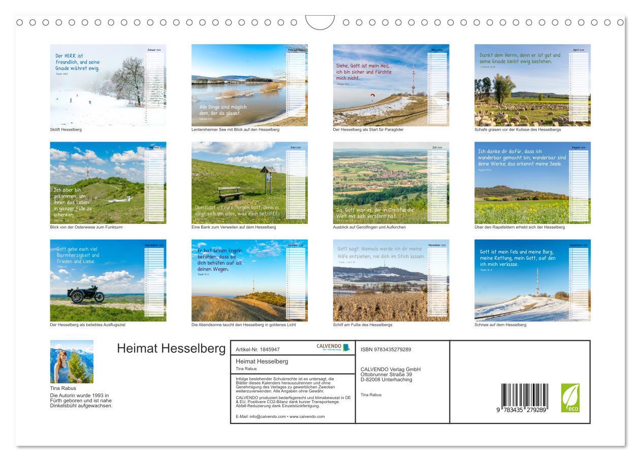 Bild: 9783435279289 | Heimat Hesselberg (Wandkalender 2025 DIN A3 quer), CALVENDO...