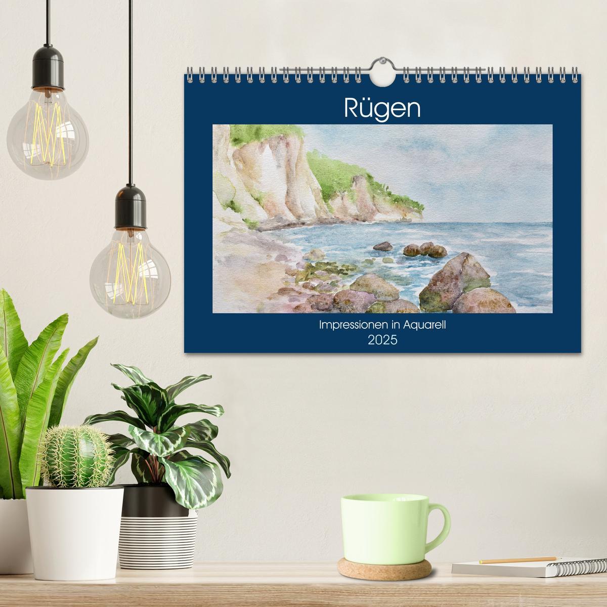 Bild: 9783435075317 | Rügen Impressionen in Aquarell (Wandkalender 2025 DIN A4 quer),...