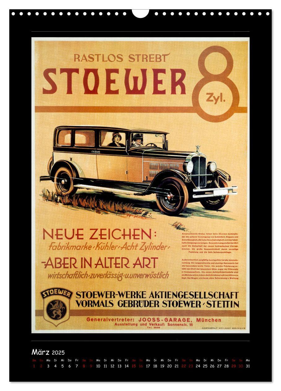 Bild: 9783435906642 | Historische Automobilplakate (Wandkalender 2025 DIN A3 hoch),...