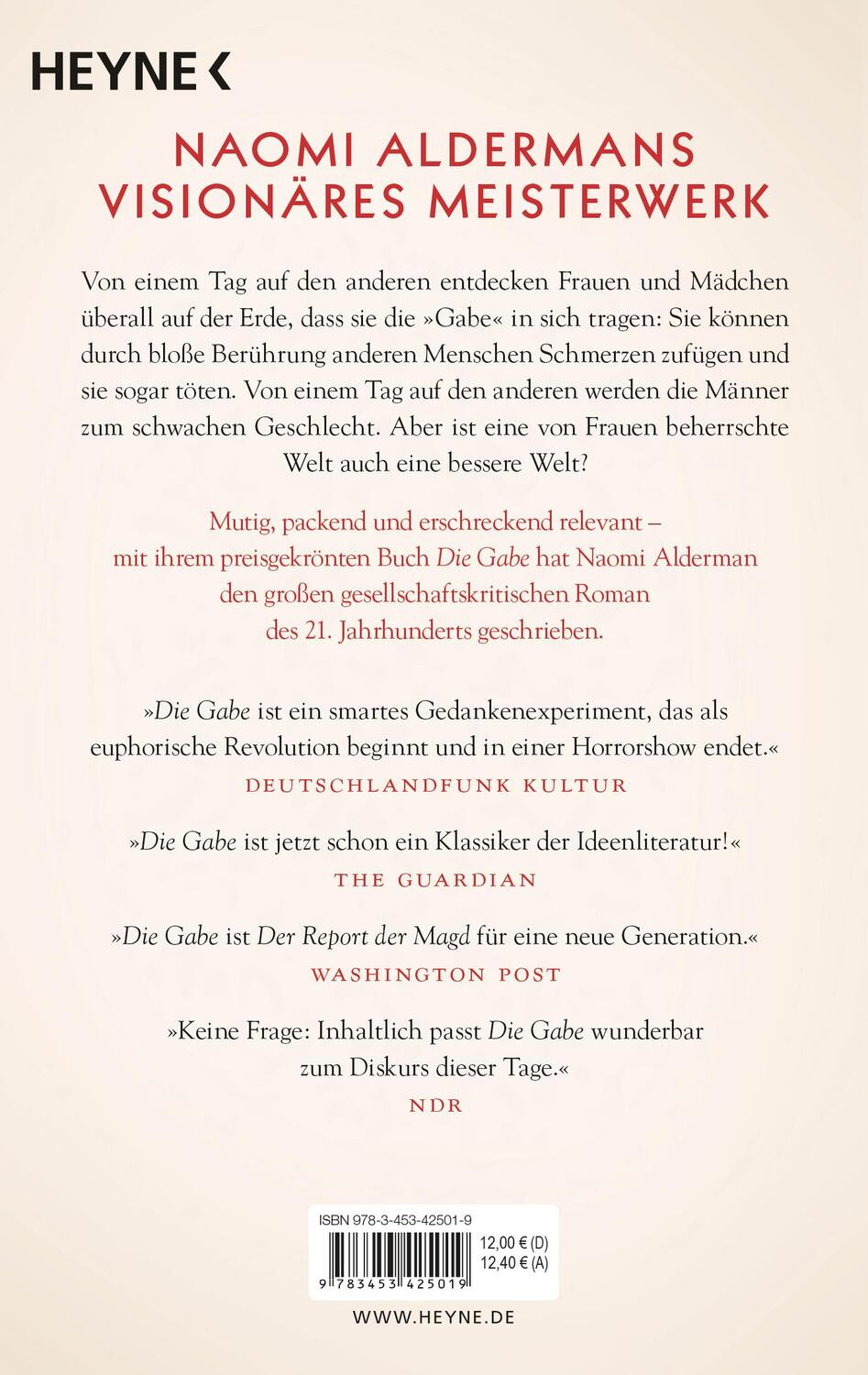 Bild: 9783453425019 | Die Gabe | Roman | Naomi Alderman | Taschenbuch | Deutsch | 2021