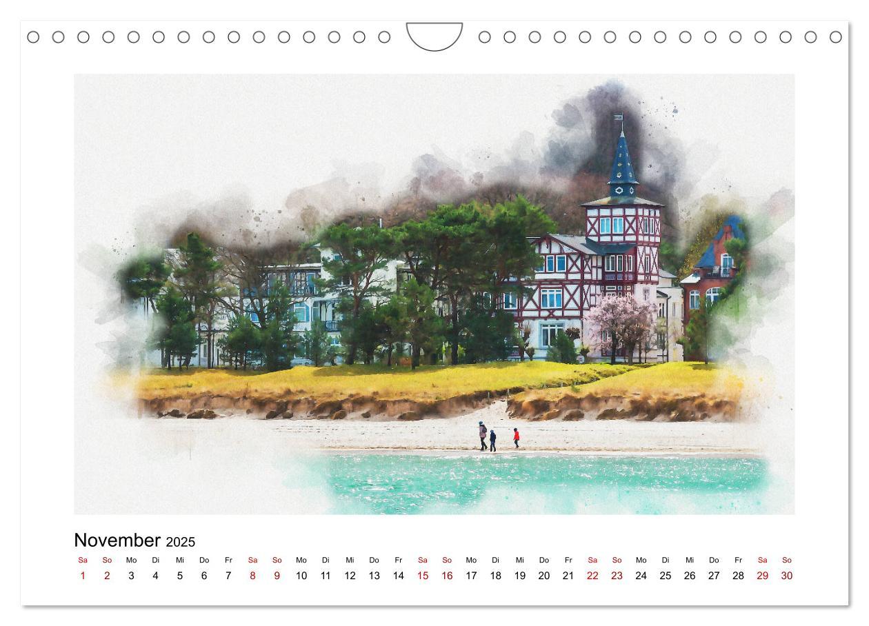 Bild: 9783435141753 | Ostsee Aquarelle (Wandkalender 2025 DIN A4 quer), CALVENDO...