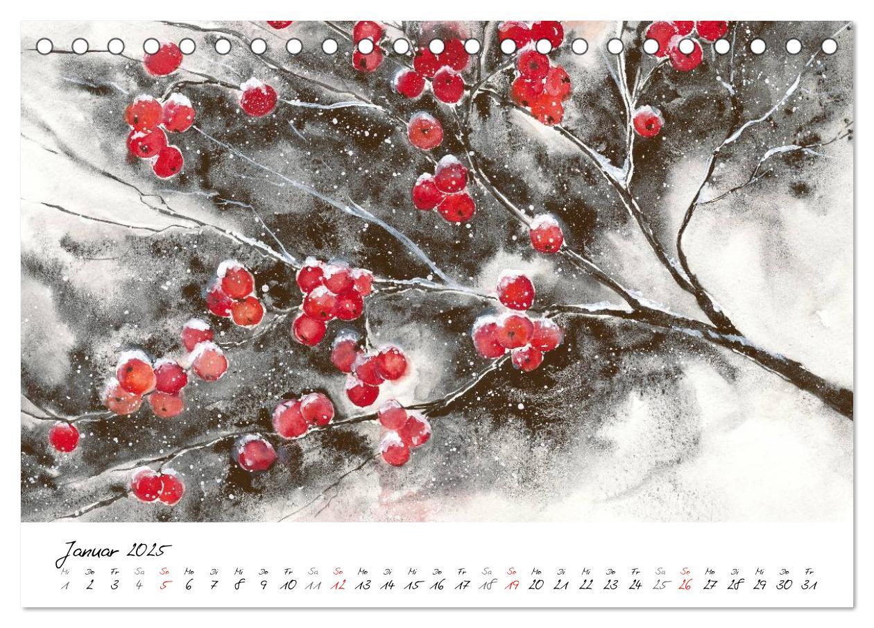 Bild: 9783435501496 | Blumen Blüten Aquarelle (Tischkalender 2025 DIN A5 quer), CALVENDO...