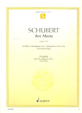 Cover: 9790001088916 | Ave Maria | Franz Schubert | Buch | 8 S. | Deutsch | 2001