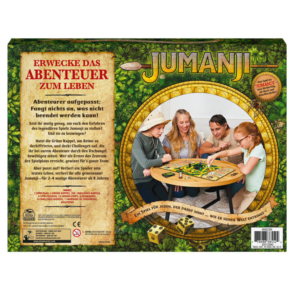 Bild: 778988385524 | CGI Jumanji (Kinderspiel) | Spiel | In Spielebox | 2021 | Spin Master