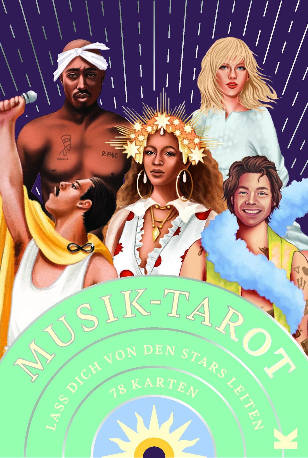 Cover: 9783962442835 | Musik-Tarot | Lass dich von den Stars leiten | Collis (u. a.) | Spiel