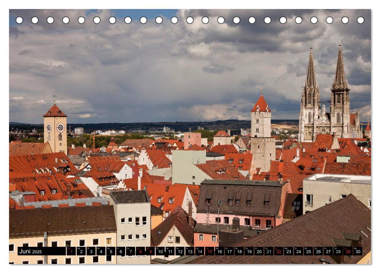 Bild: 9783435674640 | Regensburg - Bayern (Tischkalender 2025 DIN A5 quer), CALVENDO...