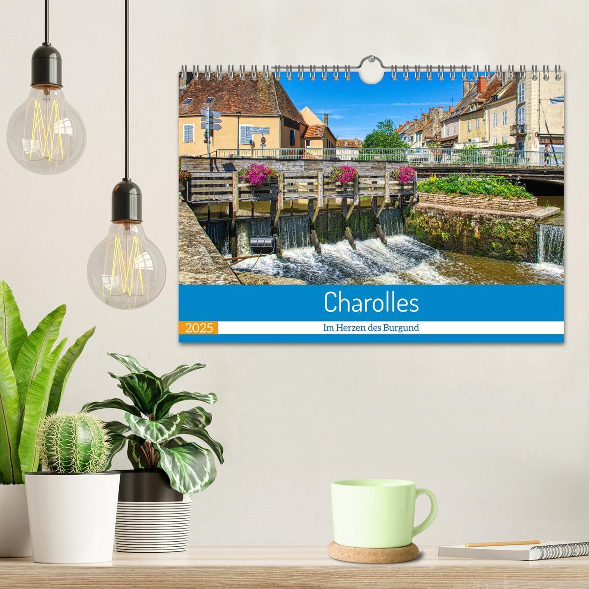 Bild: 9783383979088 | Charolles - Im Herzen des Burgund (Wandkalender 2025 DIN A4 quer),...