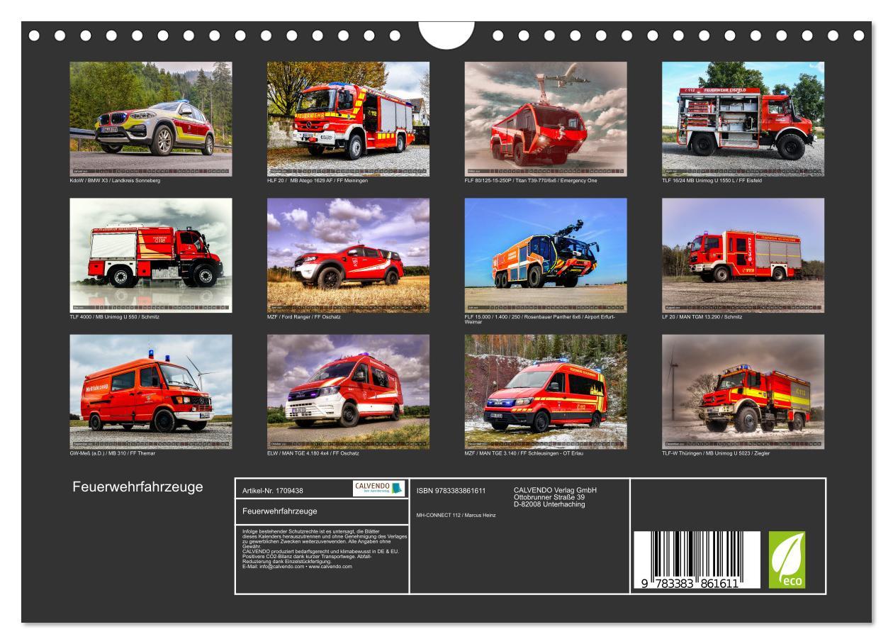 Bild: 9783383861611 | Feuerwehrfahrzeuge (Wandkalender 2025 DIN A4 quer), CALVENDO...