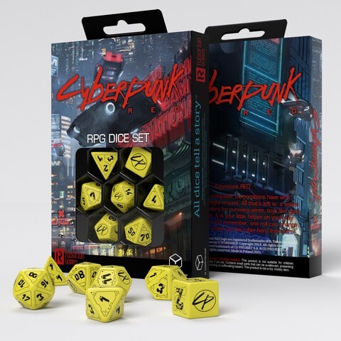 Cover: 5907699496471 | Cyberpunk Red Dice Set: Danger Zone | Q-workshop | EAN 5907699496471