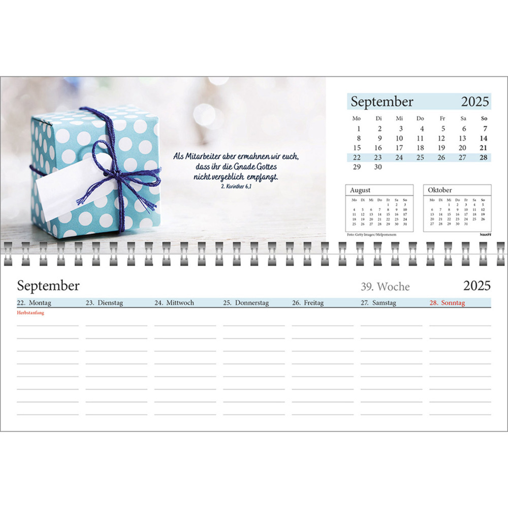 Bild: 9783754825457 | In deine Hand leg ich den Tag 2025 | Wochen-Tischkalender | Kalender