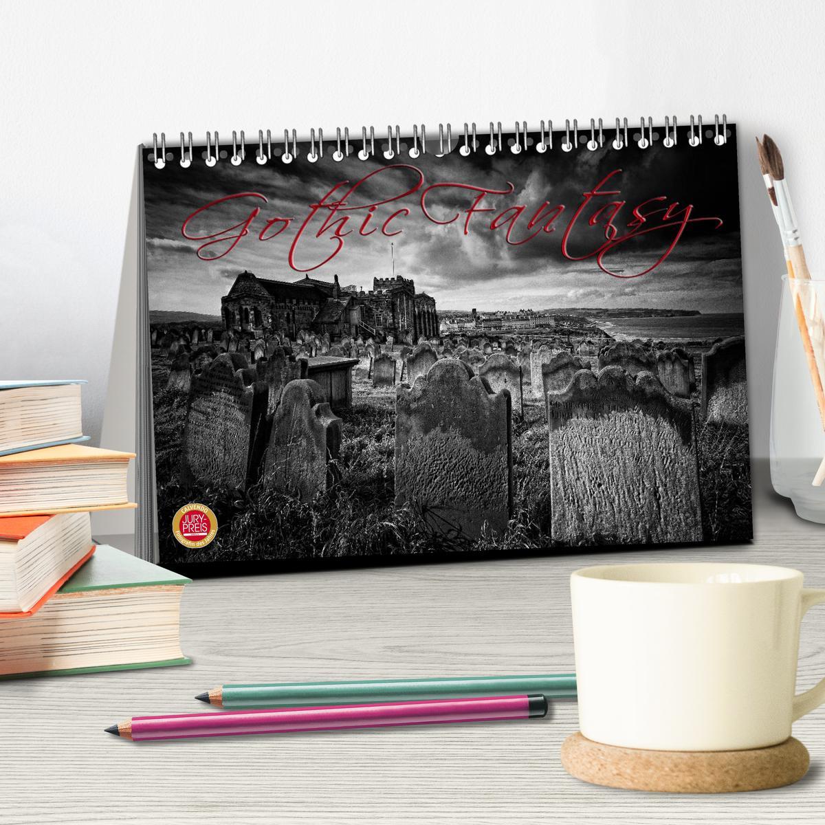 Bild: 9783435753895 | Gothic Fantasy (Tischkalender 2025 DIN A5 quer), CALVENDO...