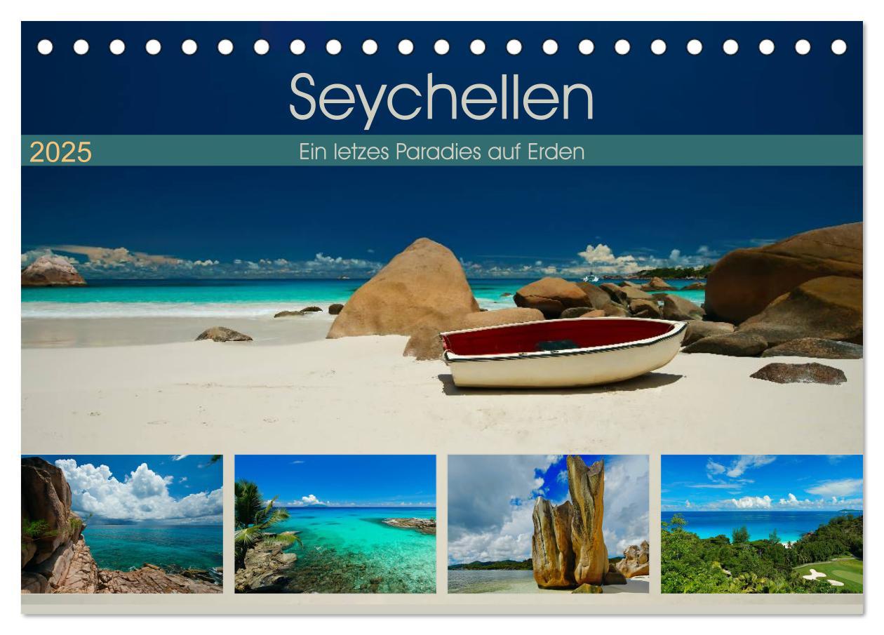 Cover: 9783435709526 | Seychellen - Ein letztes Paradies auf Erden (Tischkalender 2025 DIN...