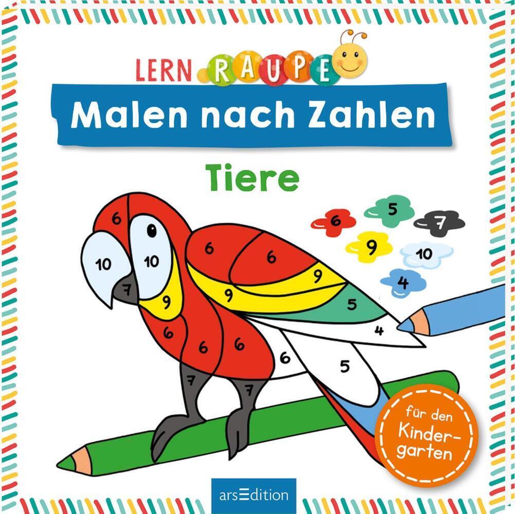 Cover: 9783845840482 | Lernraupe - Malen nach Zahlen - Tiere | Corina Beurenmeister | Buch