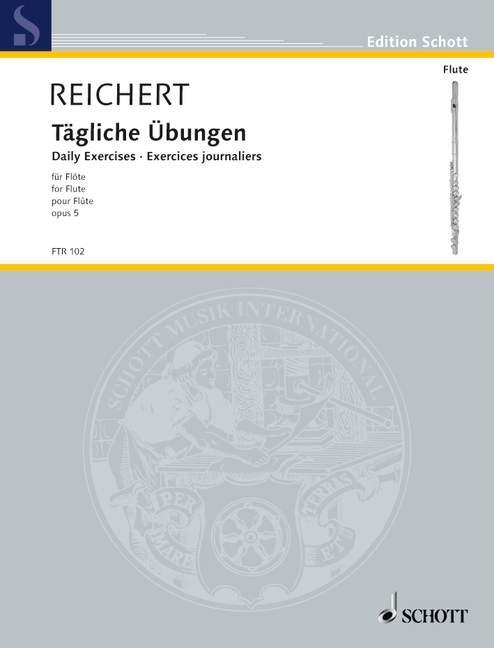 Cover: 9783795797959 | Tägliche Übungen | op. 5. Flöte. | Mathieu A. Reichert | Broschüre