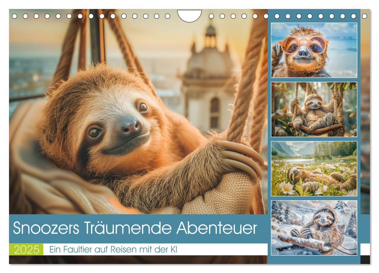 Cover: 9783457151341 | Snoozers Träumende Abenteuer (Wandkalender 2025 DIN A4 quer),...