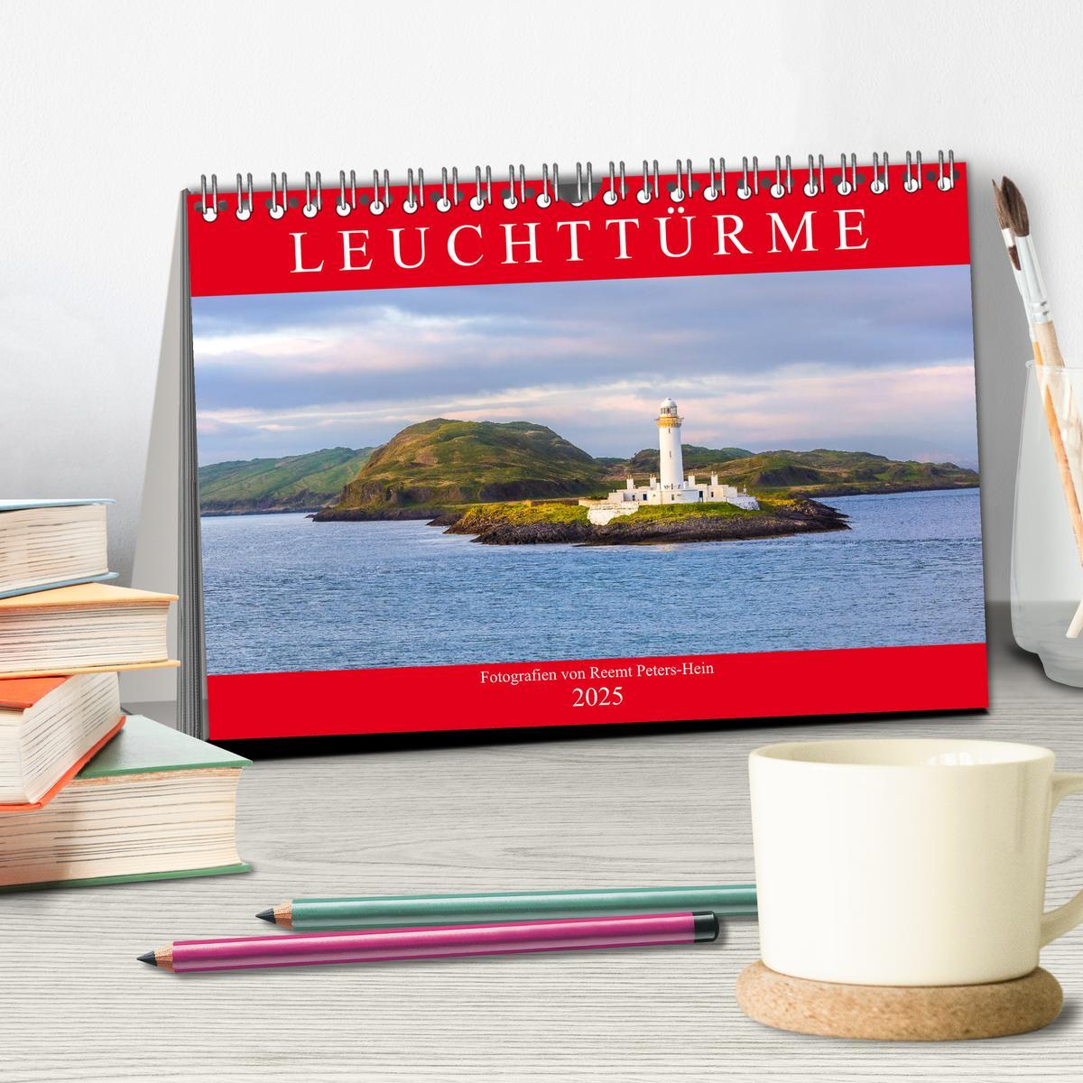 Bild: 9783435288854 | Leuchttürme des Nordens (Tischkalender 2025 DIN A5 quer), CALVENDO...