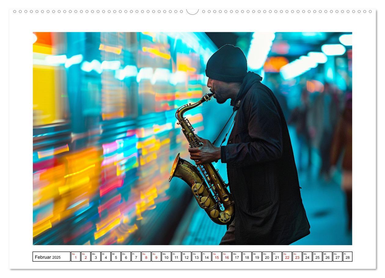 Bild: 9783383831539 | Jazz Geschichten um Mitternacht (Wandkalender 2025 DIN A2 quer),...