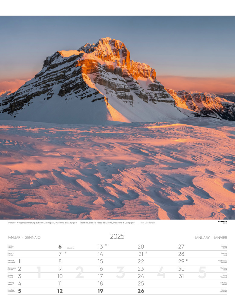 Bild: 9788868397395 | Weltnaturerbe Dolomiten Kalender 2025 | Athesia-Tappeiner Verlag