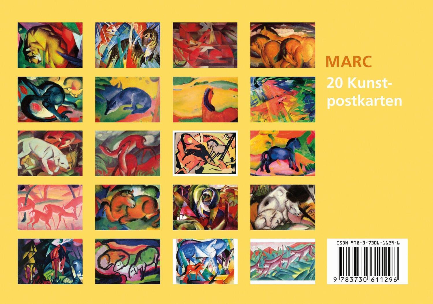 Bild: 9783730611296 | Postkarten-Set Franz Marc | Stück | Deutsch | 2022 | Anaconda Verlag