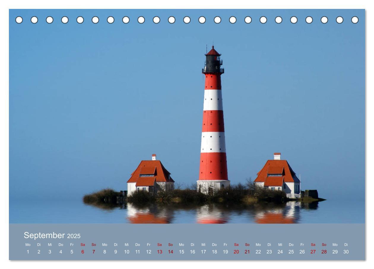 Bild: 9783435453474 | Westerhever (Tischkalender 2025 DIN A5 quer), CALVENDO Monatskalender