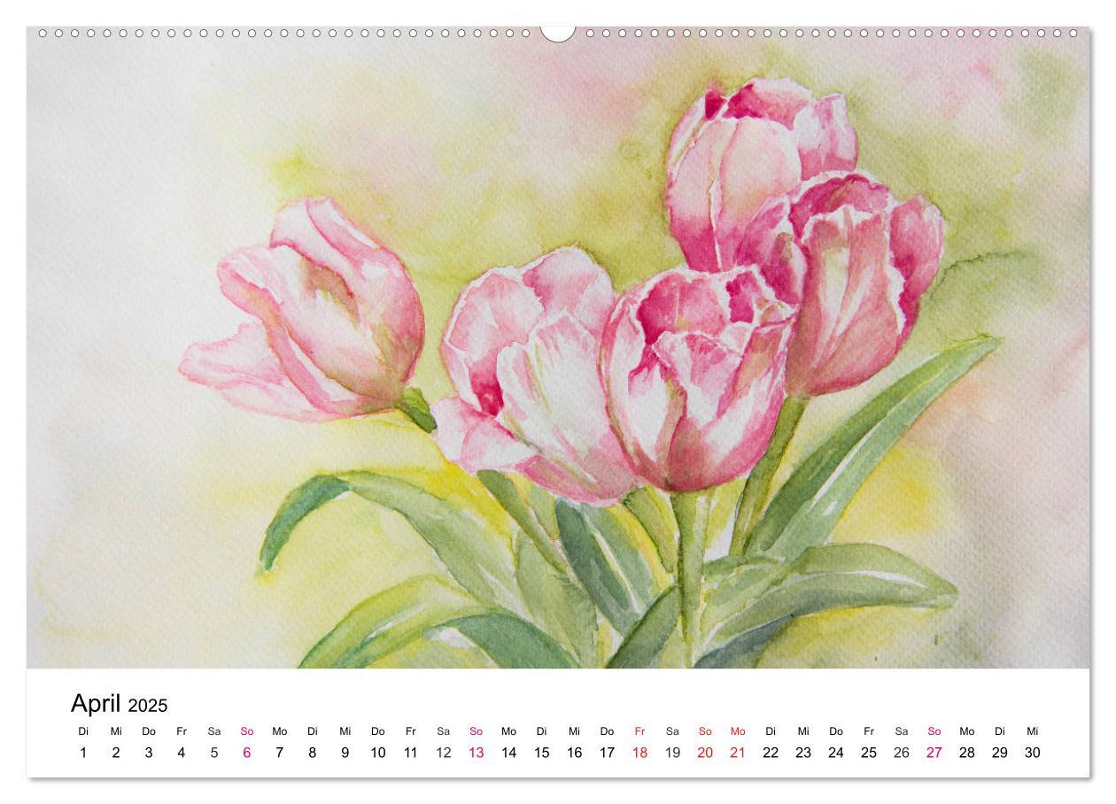 Bild: 9783435494019 | Mit Aquarellen durch das Jahr (hochwertiger Premium Wandkalender...