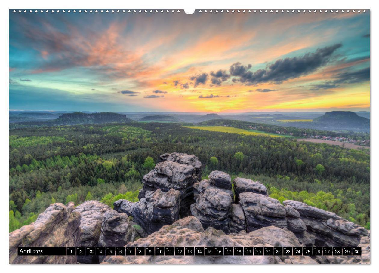 Bild: 9783435351138 | Wunderschönes Elbsandsteingebirge (Wandkalender 2025 DIN A2 quer),...