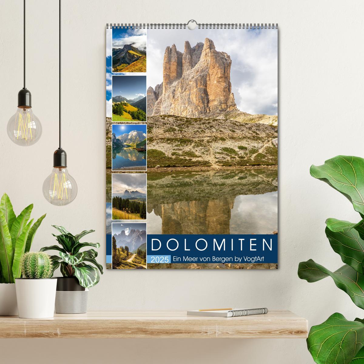 Bild: 9783435915767 | Dolomiten, ein Meer aus Bergen by VogtArt (Wandkalender 2025 DIN A2...