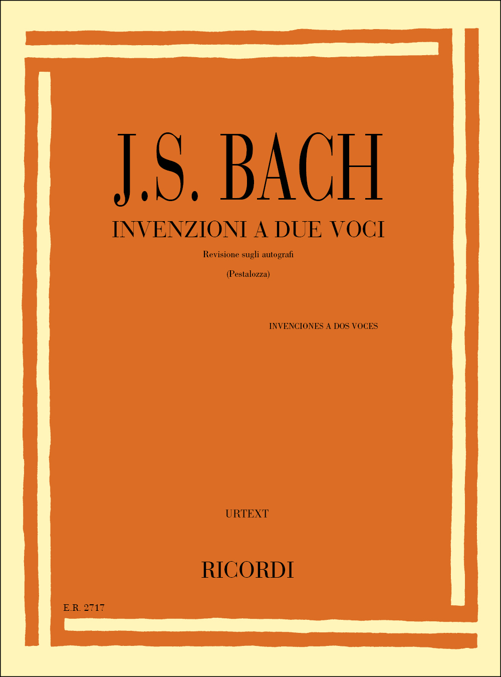 Cover: 9790041827179 | Invenzioni A Due Voci | Revisione sugli autografi (Urtext) | Bach