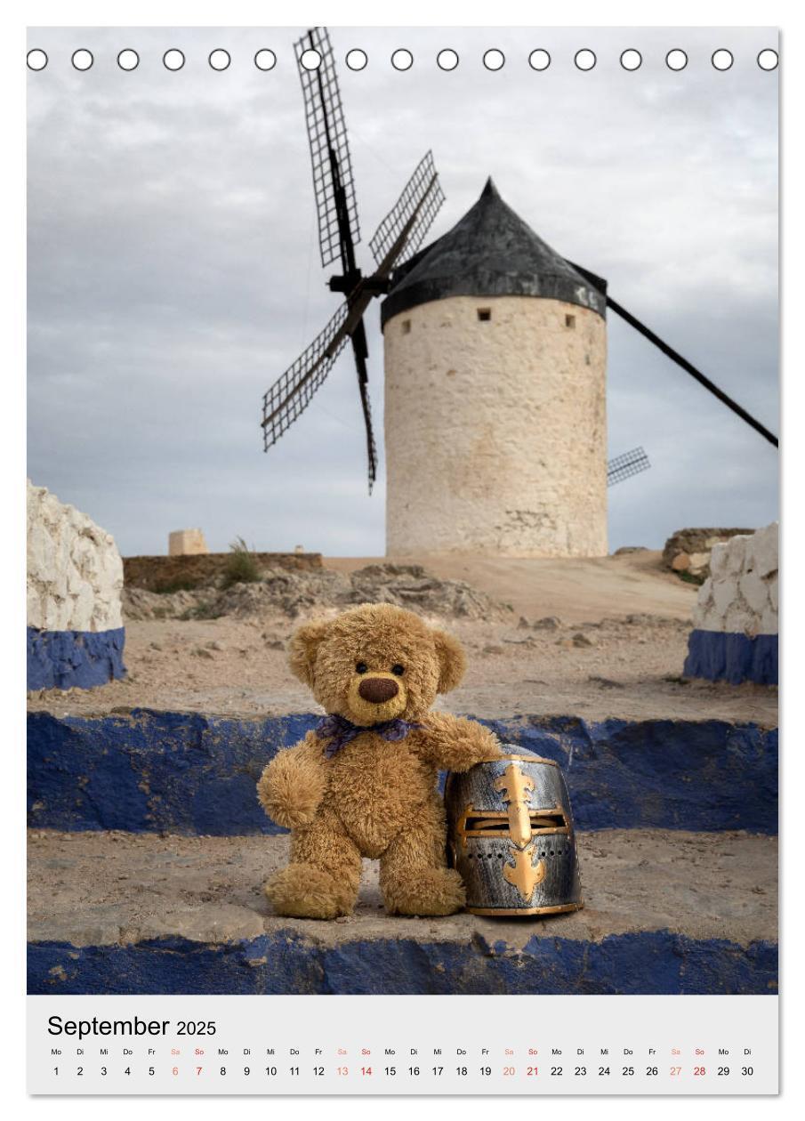 Bild: 9783435934119 | Travelling Teddy auf Welt-Tour (Tischkalender 2025 DIN A5 hoch),...