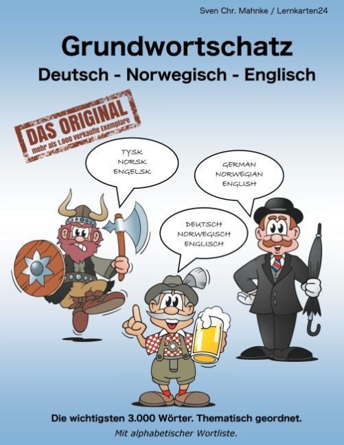 Cover: 9783732287796 | Grundwortschatz Deutsch - Norwegisch - Englisch | Sven Chr. Müller