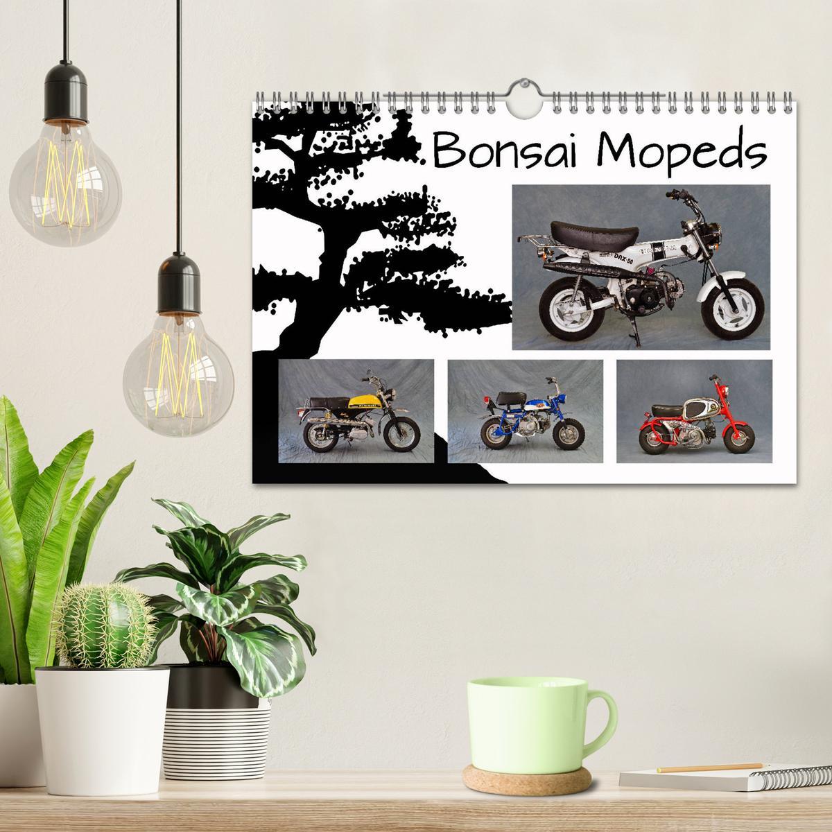 Bild: 9783435109913 | Bonsai Mopeds (Wandkalender 2025 DIN A4 quer), CALVENDO Monatskalender