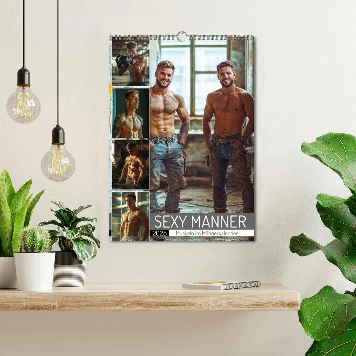 Bild: 9783457237489 | SEXY MÄNNER - Muskeln im Männerkalender (Wandkalender 2025 DIN A3...