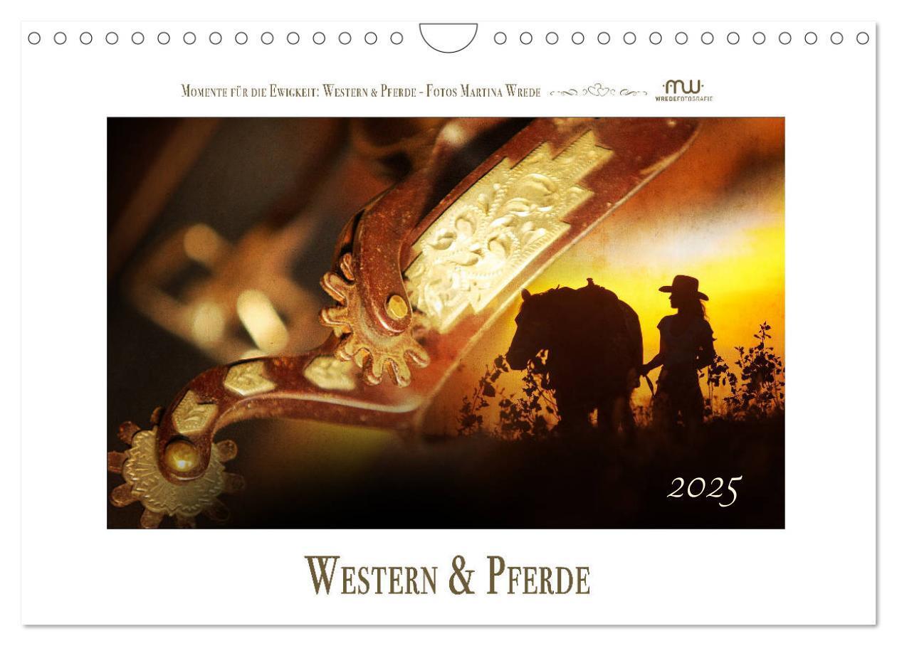 Cover: 9783435490431 | Western und Pferde (Wandkalender 2025 DIN A4 quer), CALVENDO...